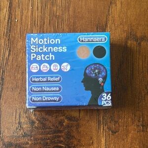 NWT (36) Hannaera Motion Sickness Patch Herbal Relief Non Nausea Non Drowsy